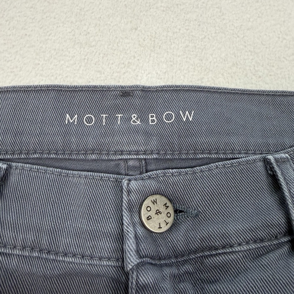 Mott & Bow Jeans Men's 32x32 Gray Slim Mercer Twill Stretch Pants - Picture 4 of 5